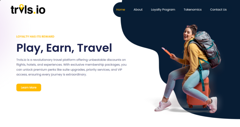 Trvls.io – Traveling platform website